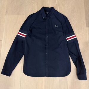 Fred Perry preppy navy oxford shirt
